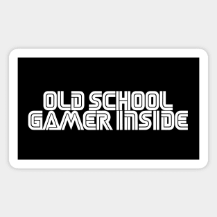 Old school gamer inside White Magnet